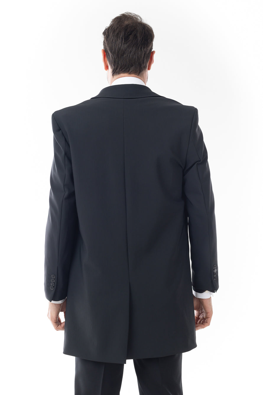 Car Coat Liso Classic - Preto