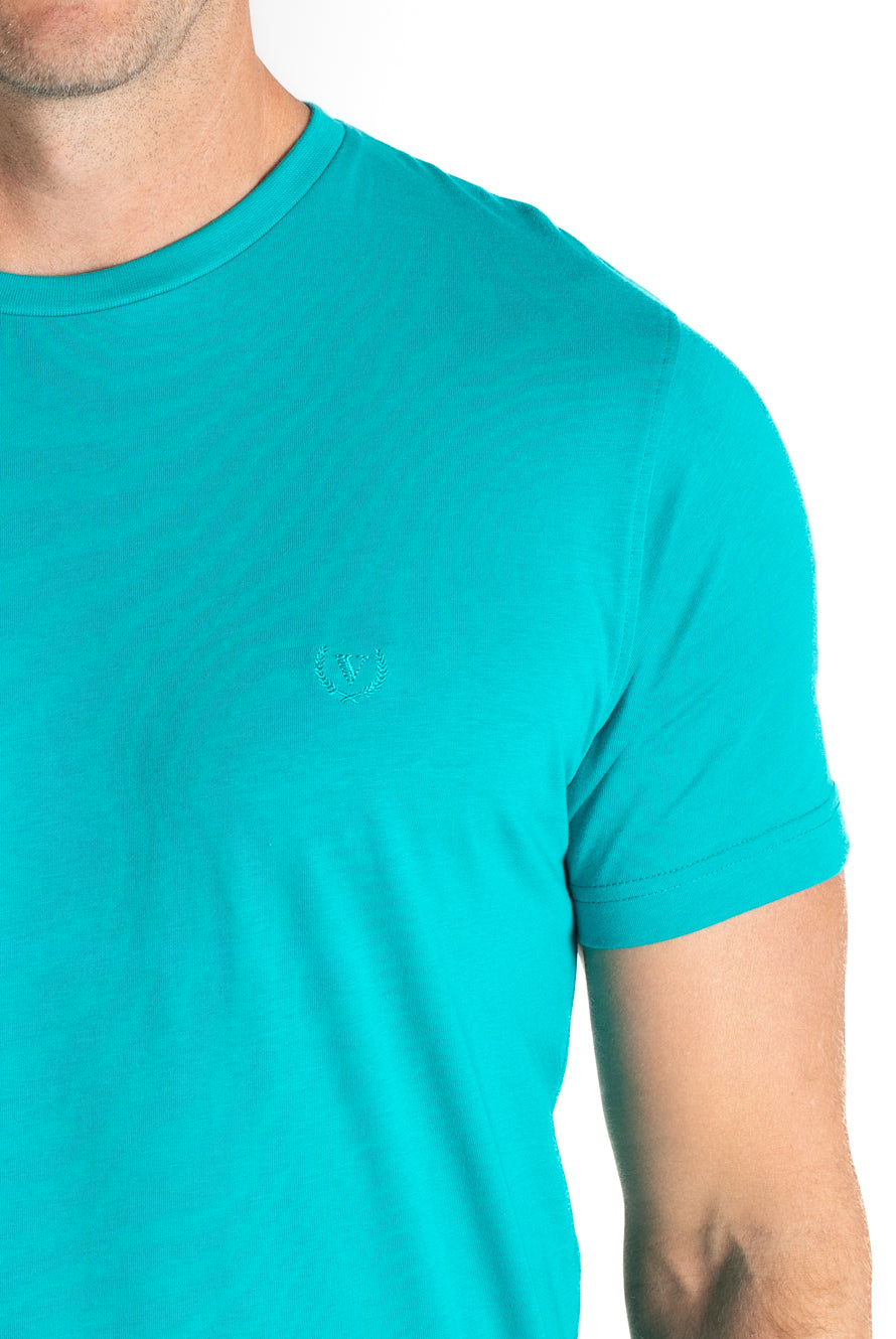 Camiseta Careca Lisa - Turquesa