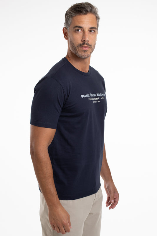 Camiseta Gola Careca Pacific Coast Highway - Marinho