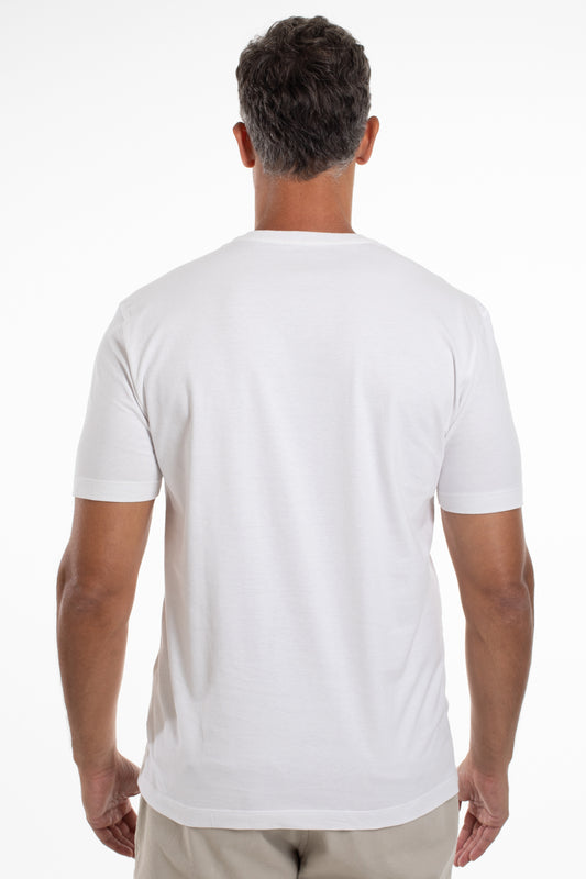 Camiseta Gola Careca Carmel By The Sea - Branco