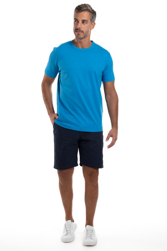 Camiseta Pima Interlock Gola Careca - Turquesa