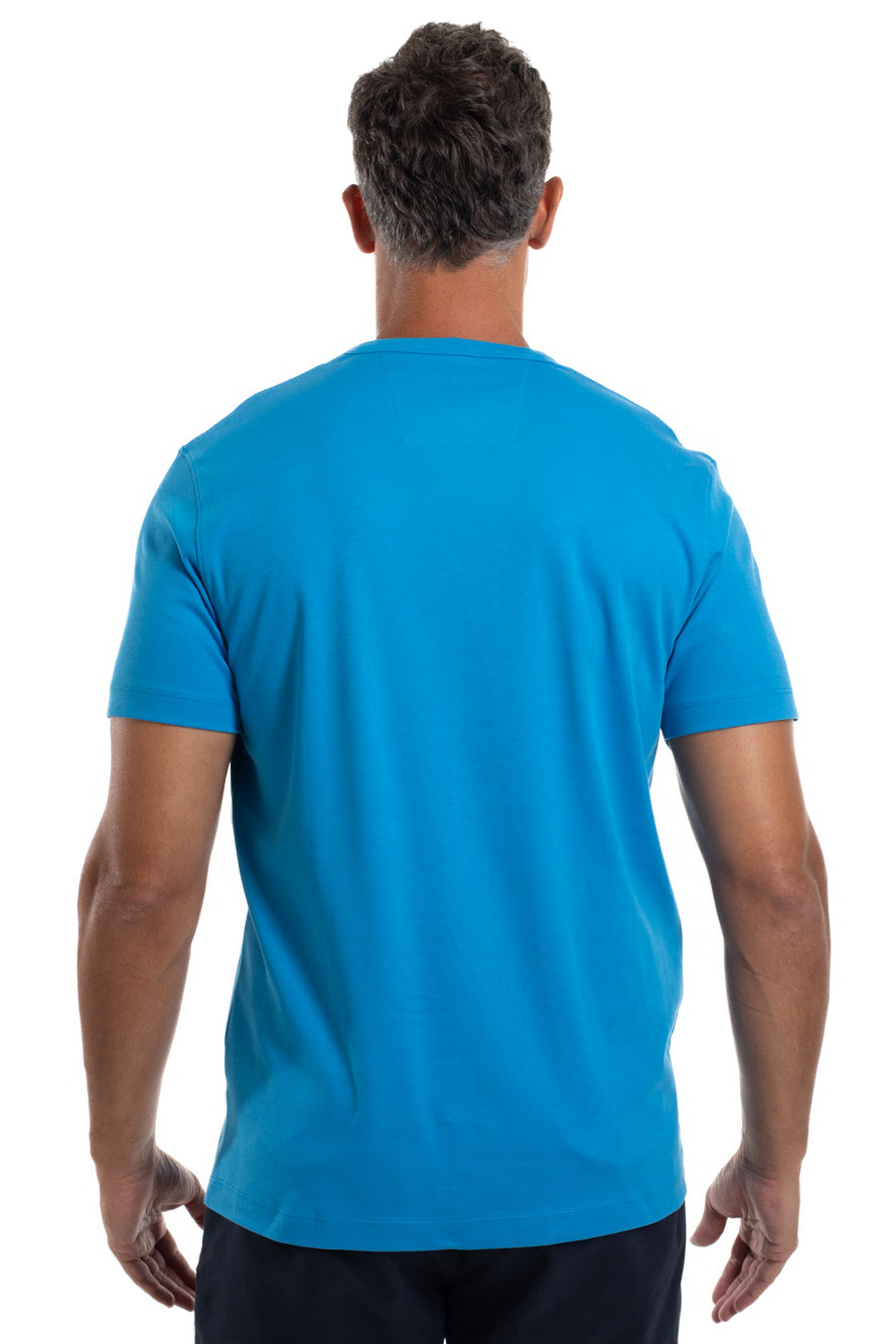 Camiseta Pima Interlock Gola Careca - Turquesa