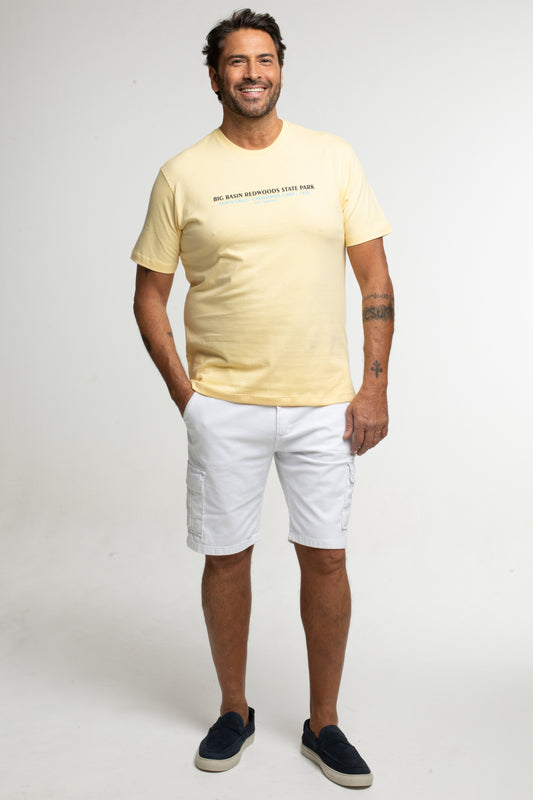 Camiseta Gola Careca State Park - Amarelo