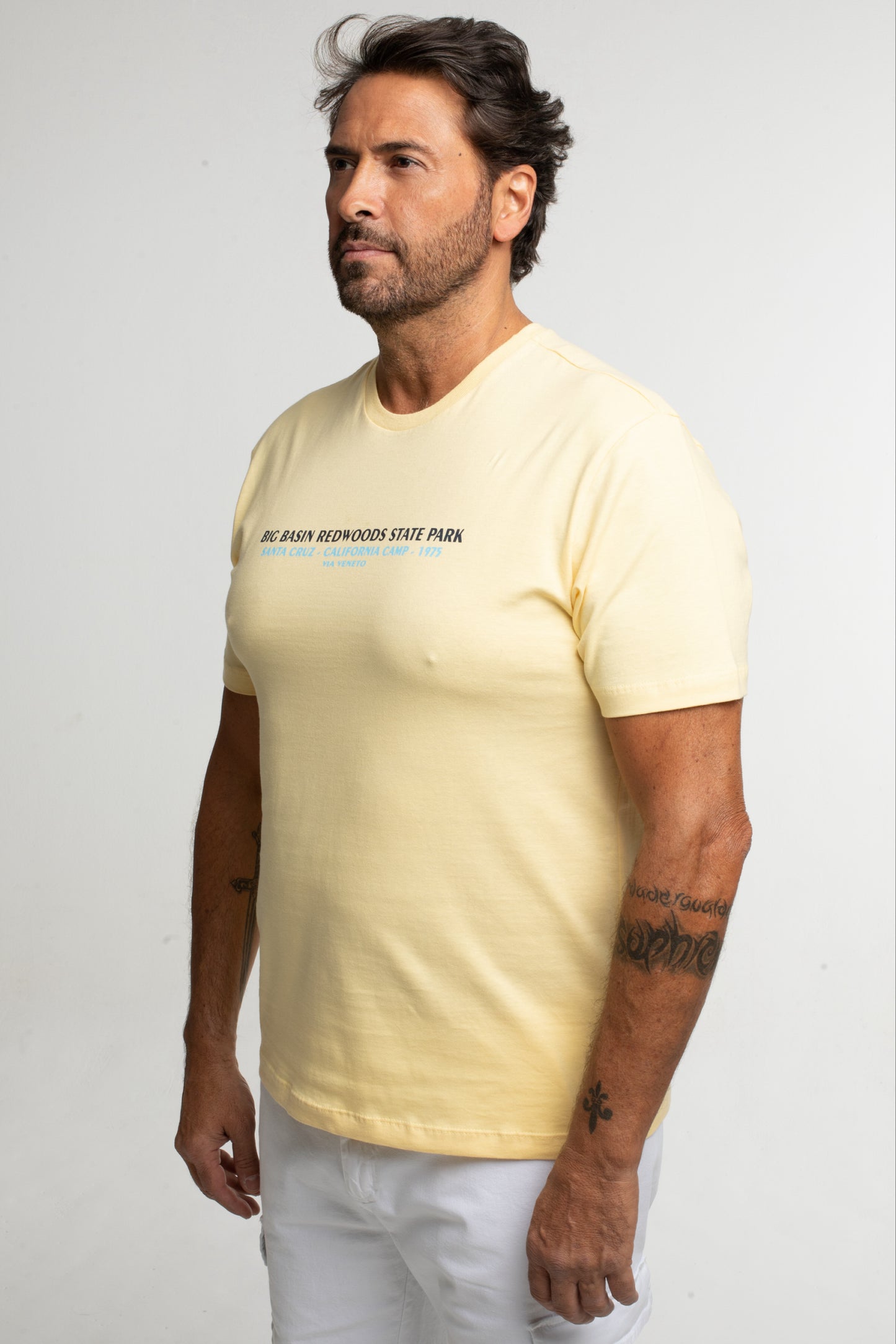 Camiseta Gola Careca State Park - Amarelo