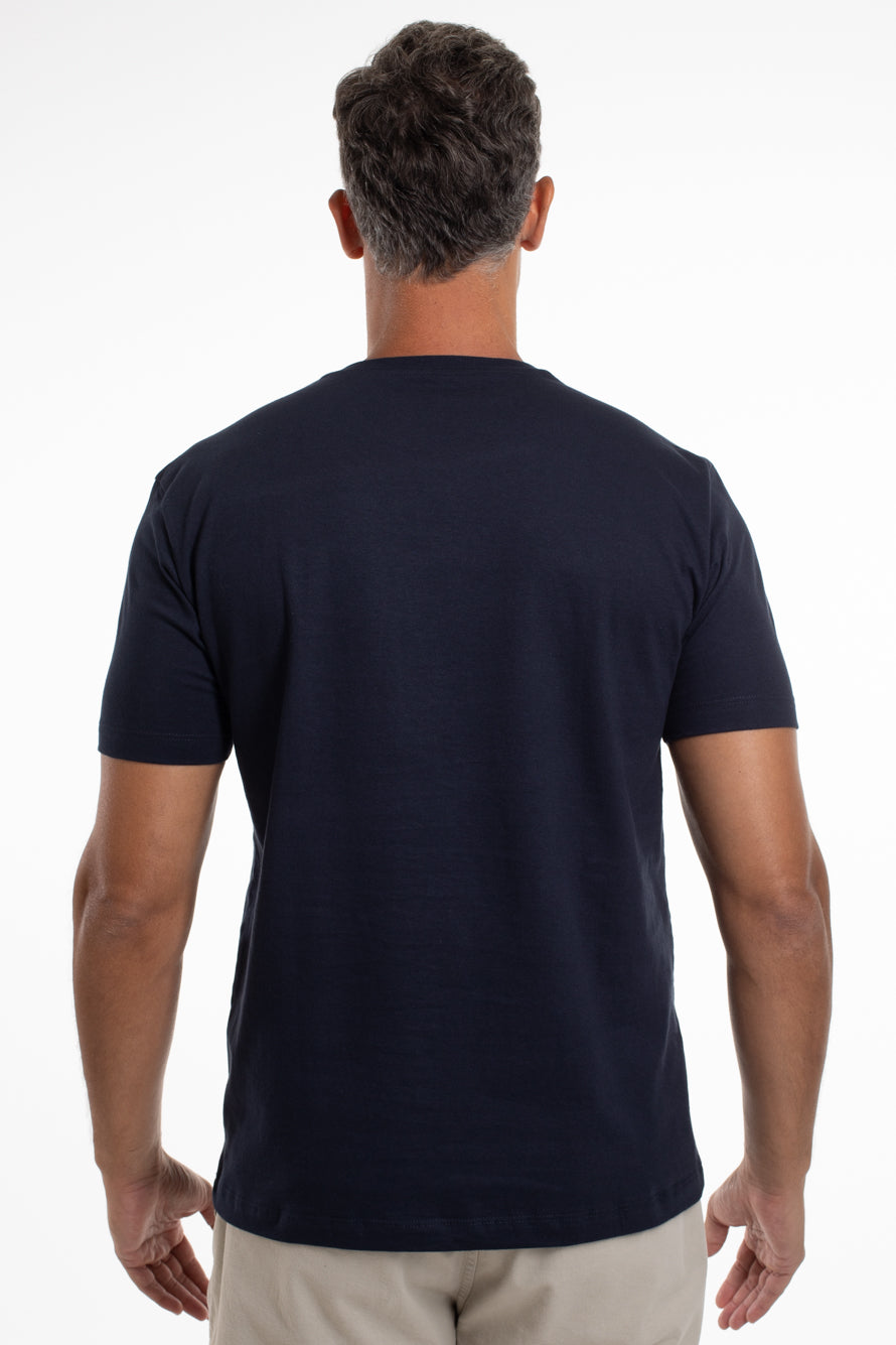 Camiseta Gola Careca Santa Monica Boulevard - Marinho