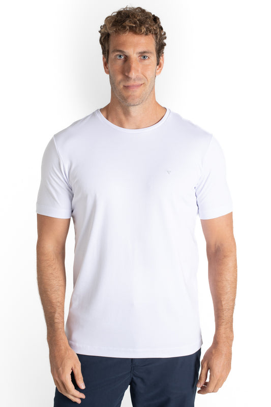 Camiseta Lisa Interlock Pima - Branco