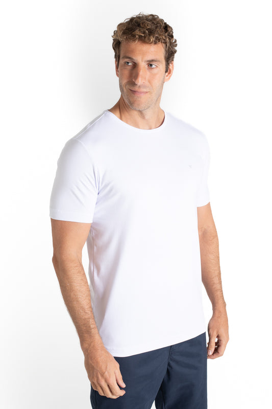 Camiseta Lisa Interlock Pima - Branco