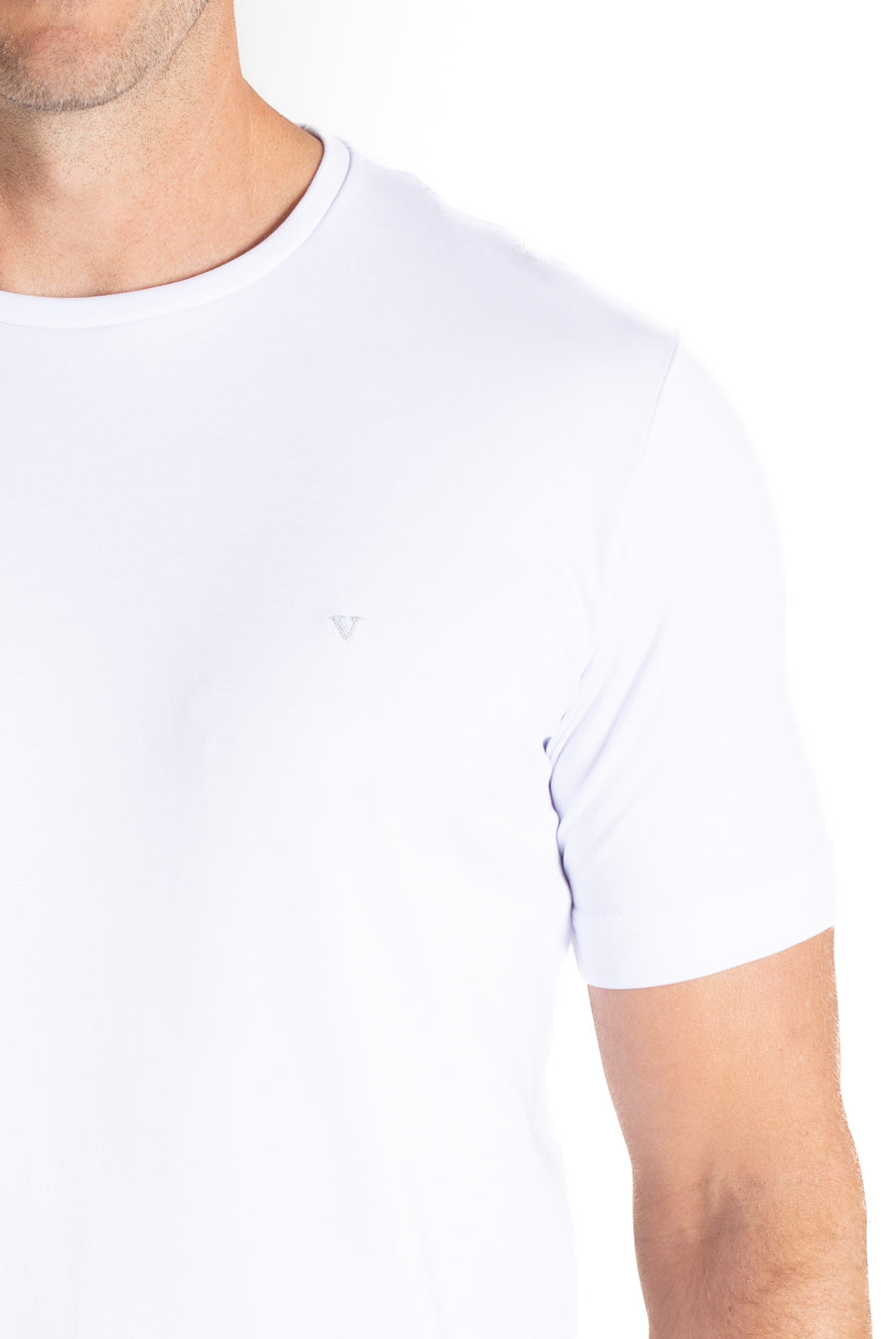 Camiseta Lisa Interlock Pima - Branco