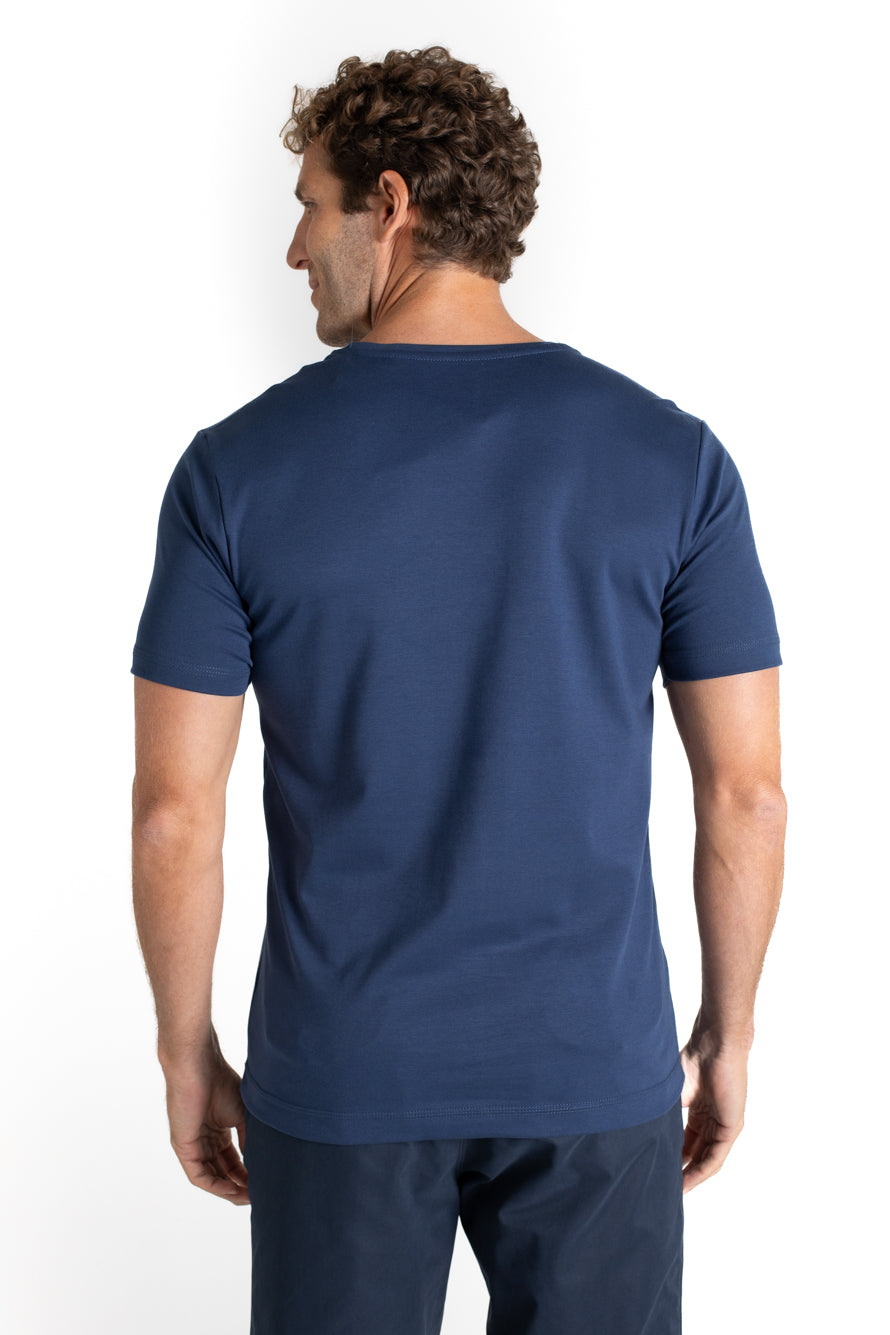 Camiseta Lisa Interlock Pima - Marinho
