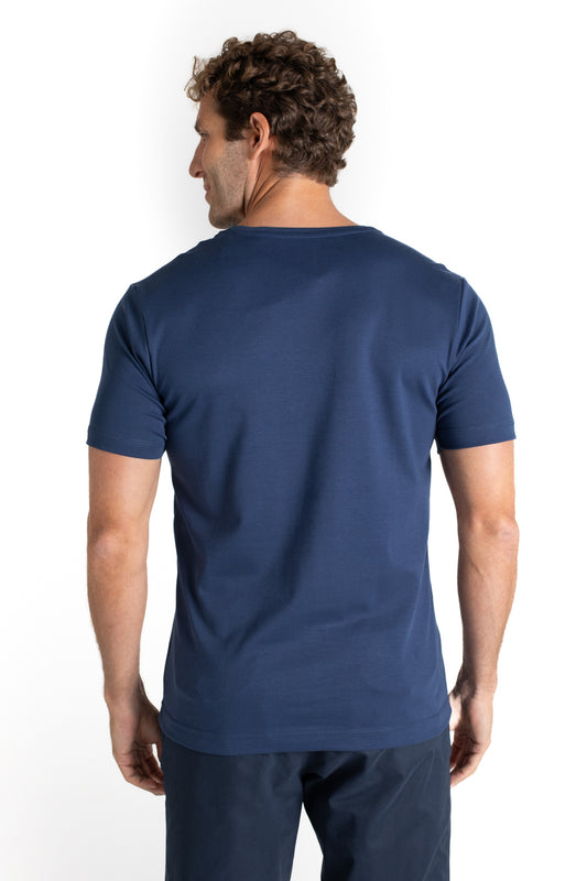 Camiseta Lisa Interlock Pima - Marinho