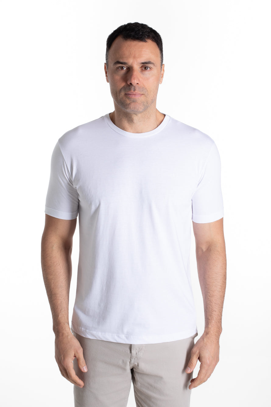 Camiseta Manga Curta Algodão Soft - Branco