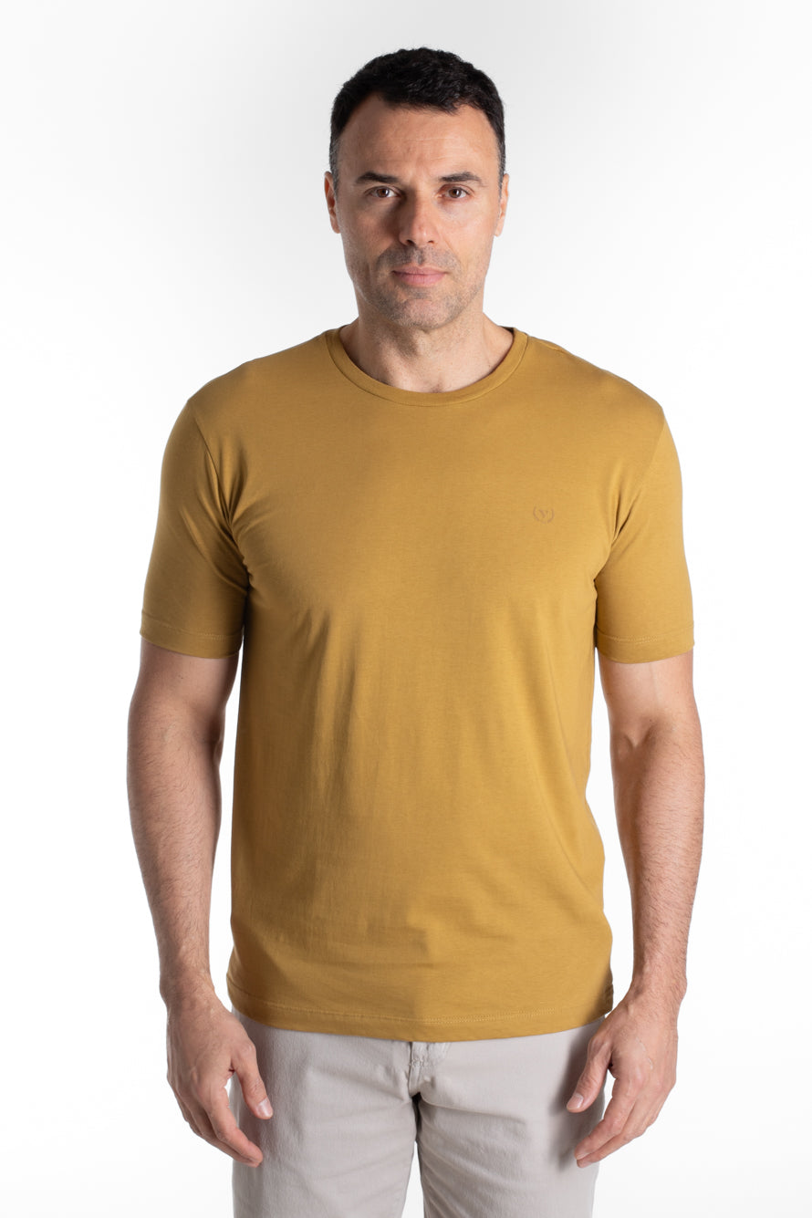 Camiseta Manga Curta Algodão Soft - Khaki