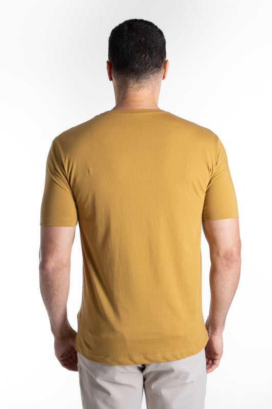 Camiseta Manga Curta Algodão Soft - Khaki