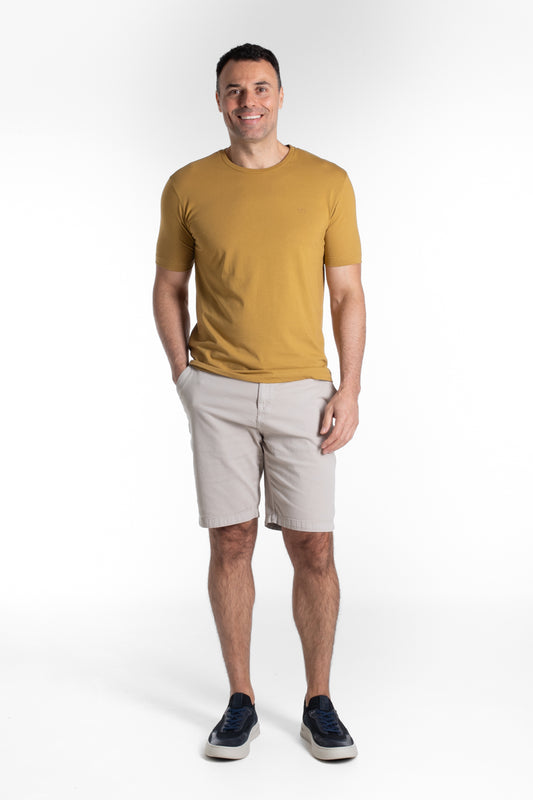 Camiseta Manga Curta Algodão Soft - Khaki