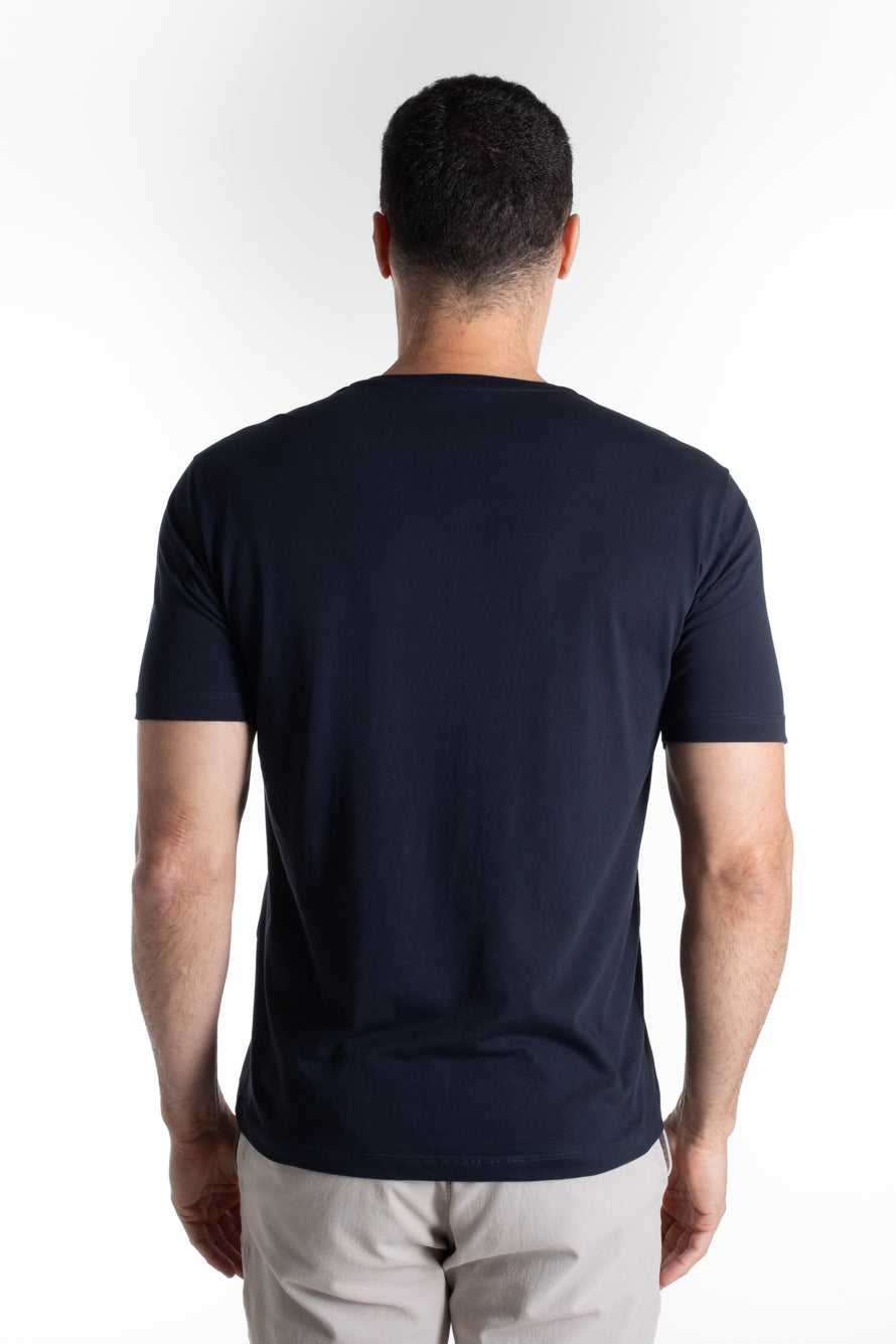 Camiseta Manga Curta Algodão Soft - Marinho