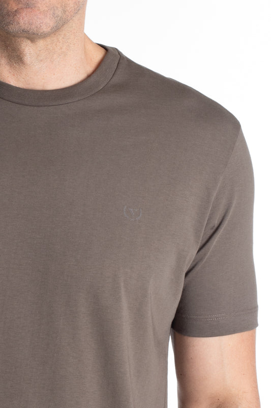 Camiseta Manga Curta Algodão Soft - Verde Musgo