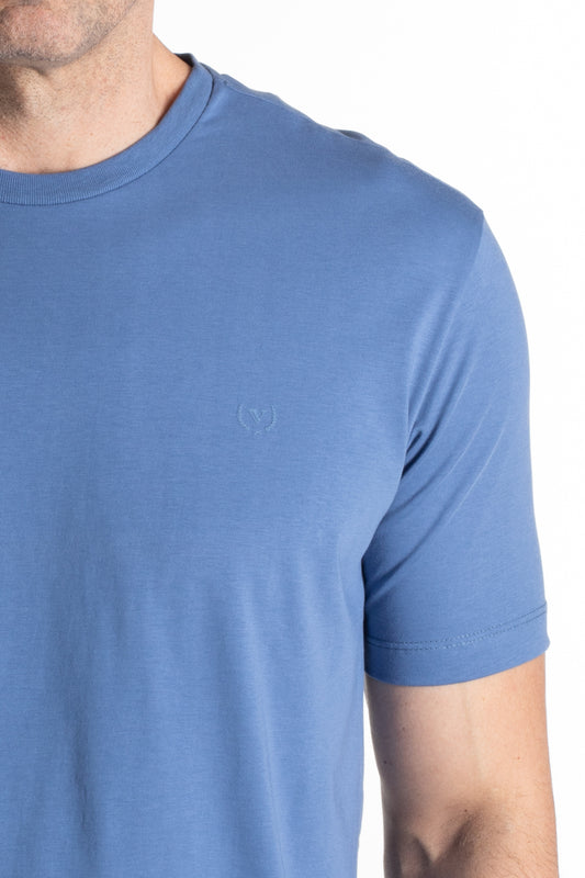 Camiseta Manga Curta Algodão Soft - Indigo