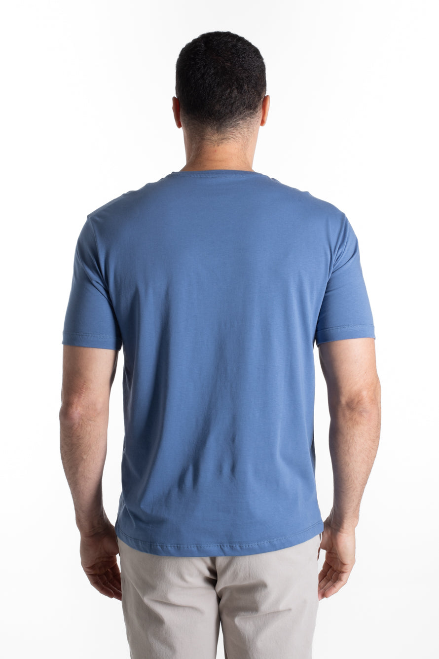 Camiseta Manga Curta Algodão Soft - Indigo