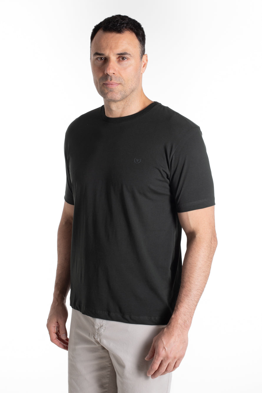 Camiseta Manga Curta Algodão Soft - Verde Floresta