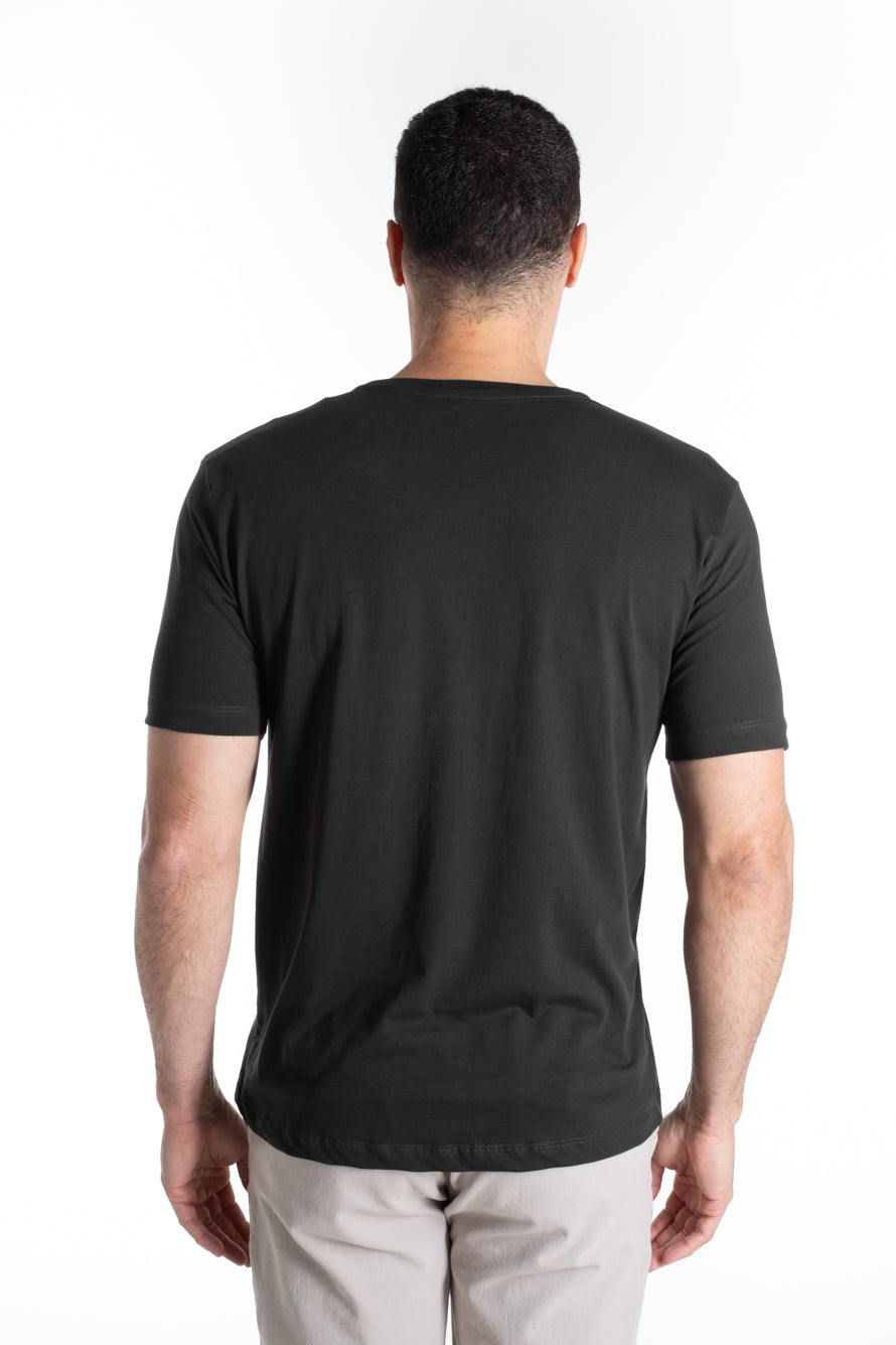 Camiseta Manga Curta Algodão Soft - Verde Floresta