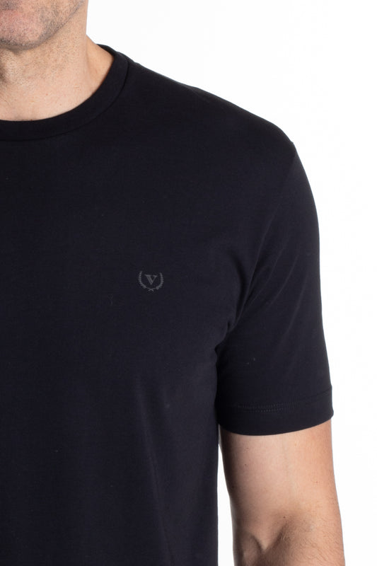 Camiseta Manga Curta Algodão Soft - Preto