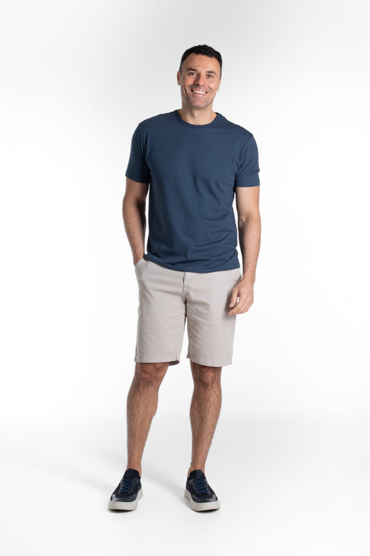 Camiseta Manga Curta Algodão Soft - Azul Cobalto