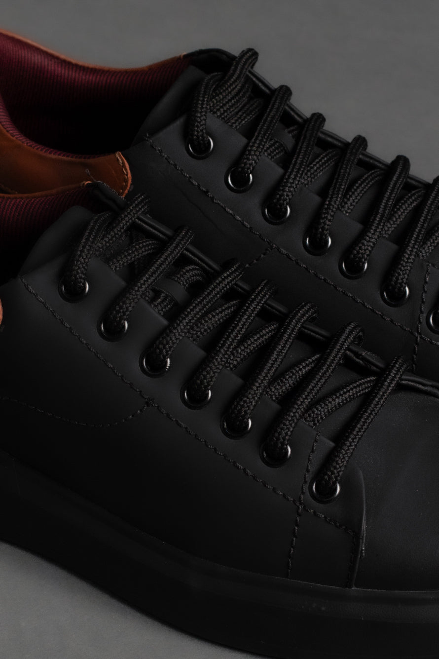 Tênis Couro Classic Bicolor - Preto