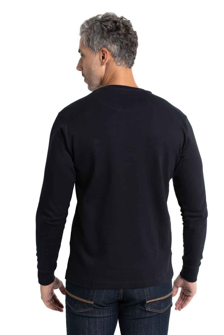 Camiseta Manga Longa Malha - Marinho