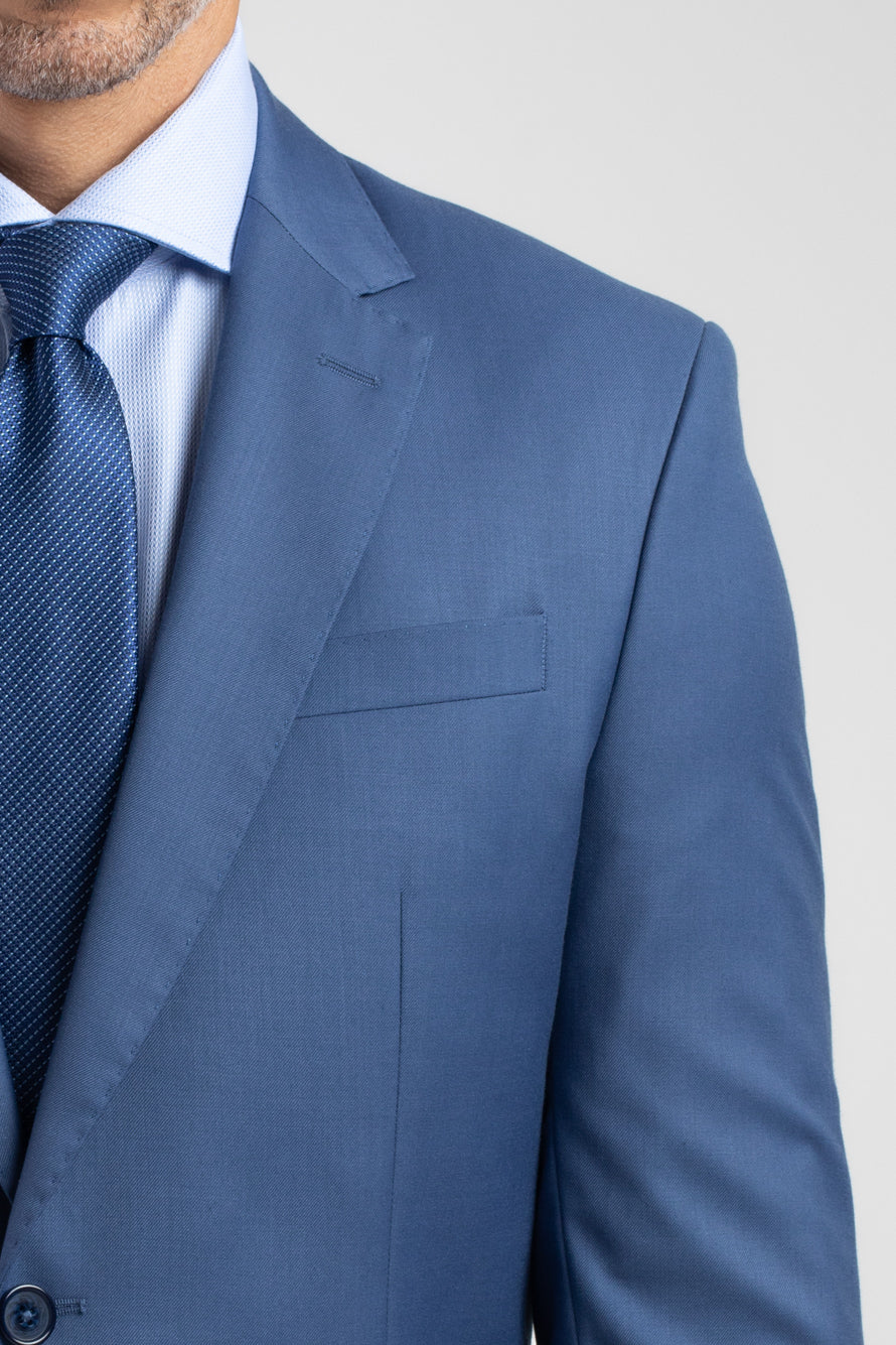 Terno Extra 2 Botões Slim - Azul.