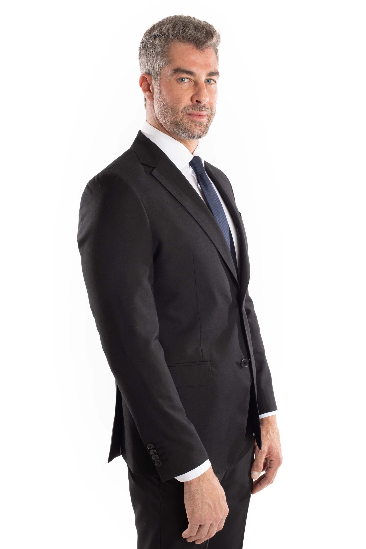 Terno Extra 2 Botões Slim - Preto