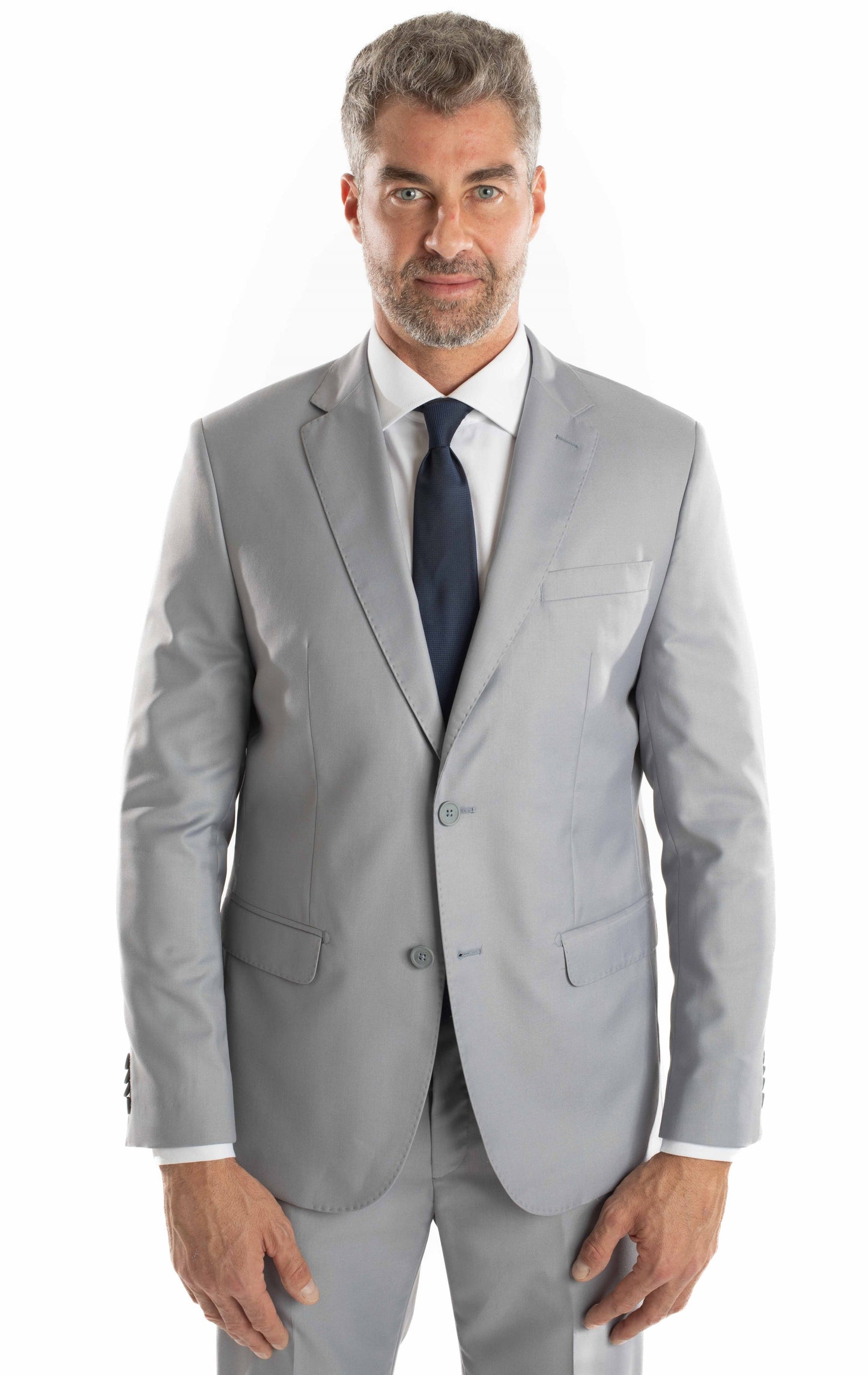 Terno Extra 2 Botões Slim - Cinza