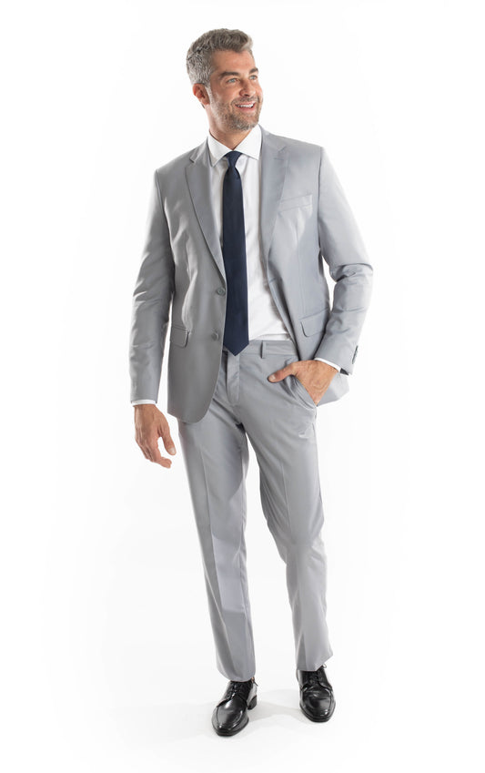 Terno Extra 2 Botões Slim - Cinza