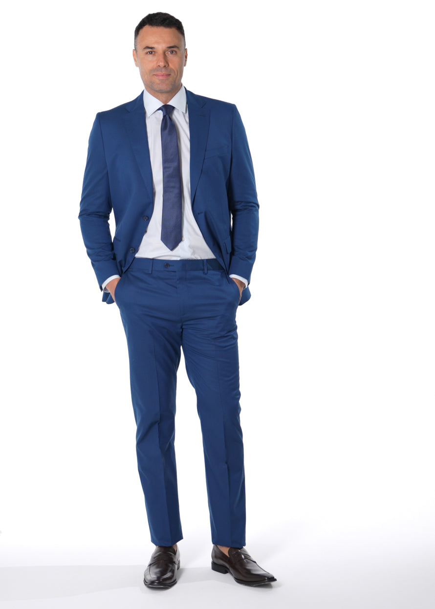 Terno New Portland Liso Poliviscose - Azul.