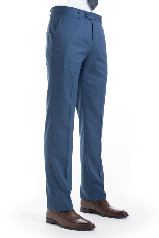 Terno New Portland Liso Poliviscose - Azul Medio
