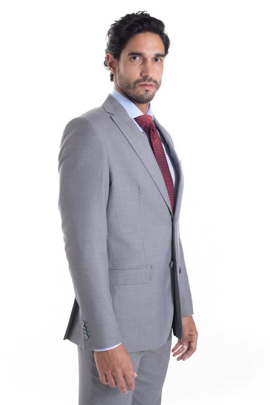 Terno Liso Liverpool Com Stretch - Cinza