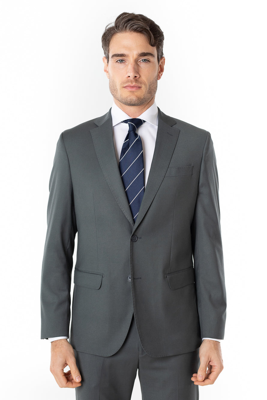 Terno Slim Liverpool Stretch - Chumbo