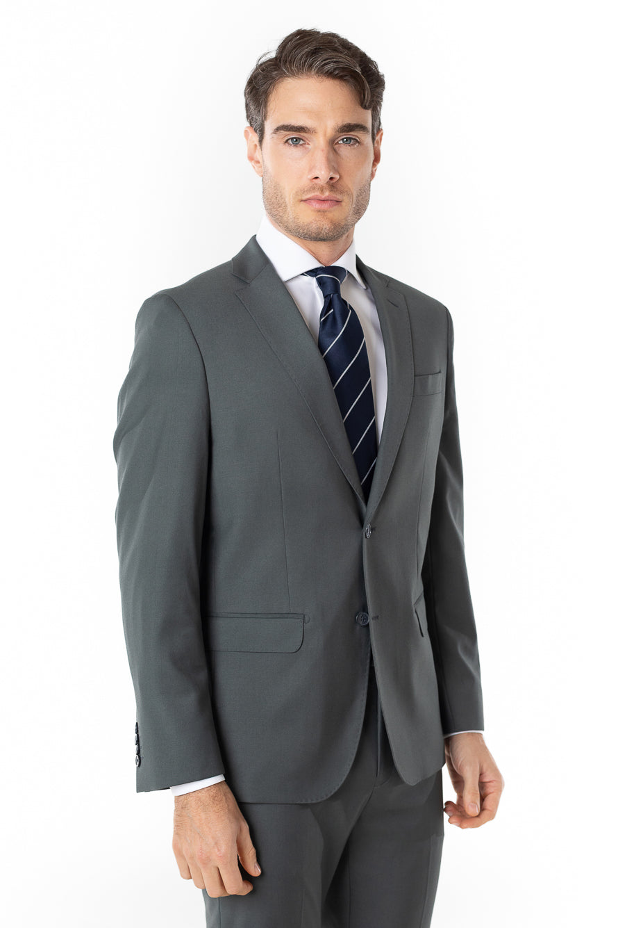 Terno Slim Liverpool Stretch - Chumbo