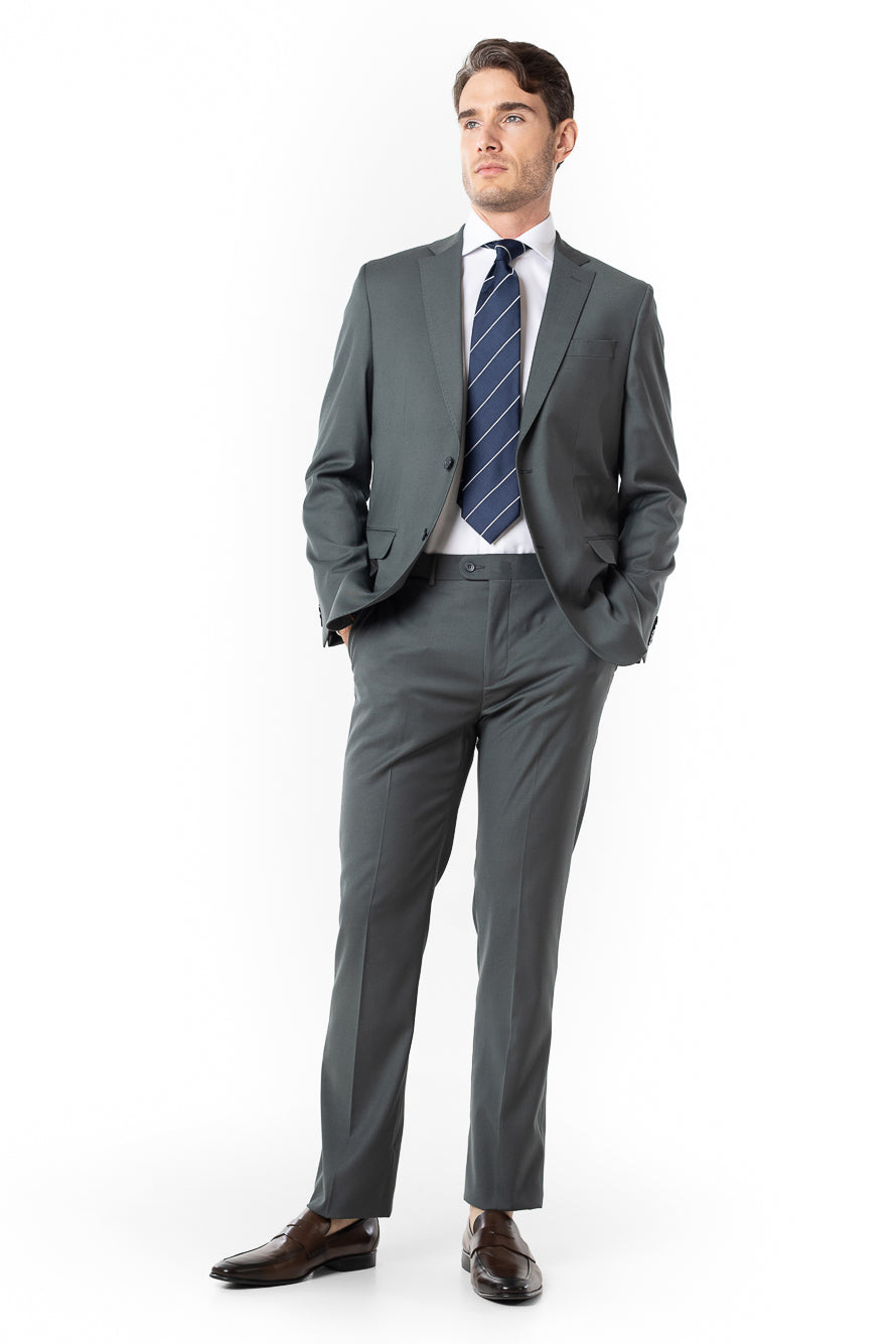 Terno Slim Liverpool Stretch - Chumbo