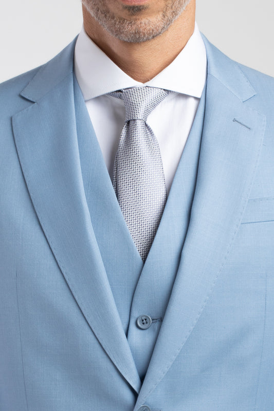 Terno Cerimônia Regular Poliviscose - Azul Claro