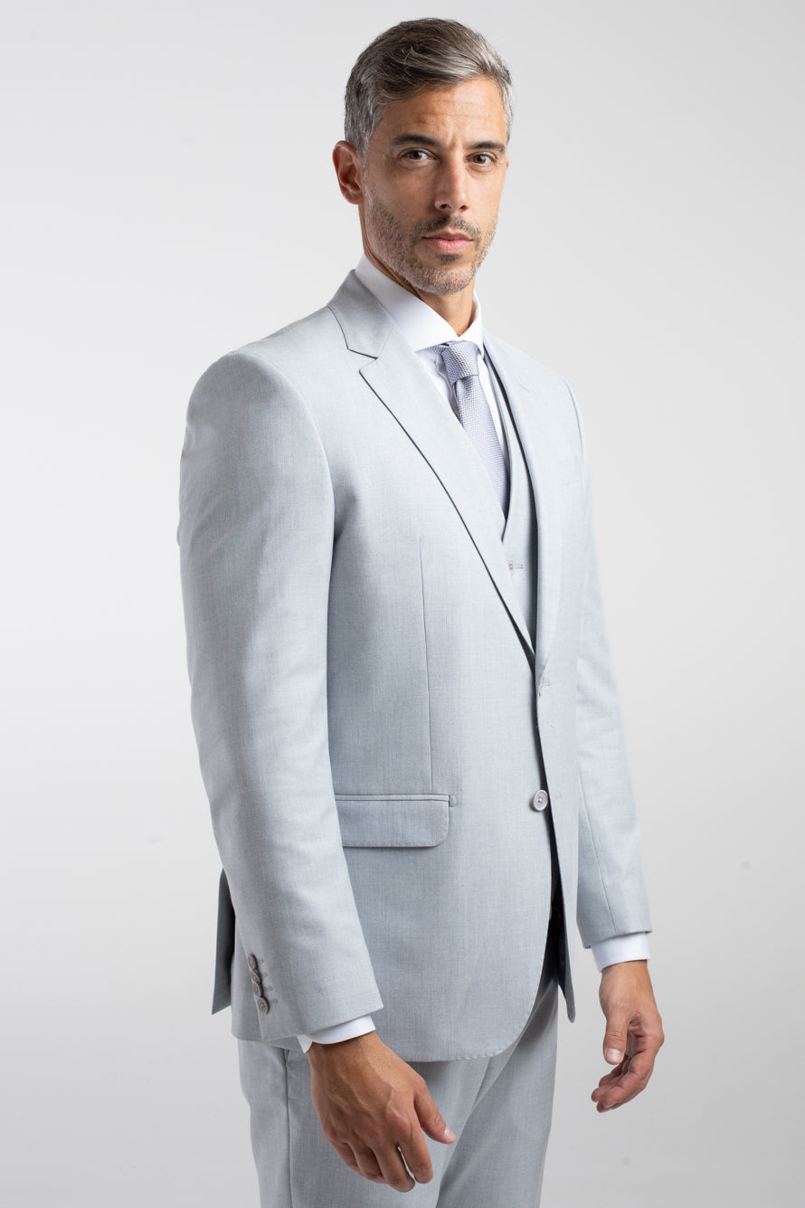 Terno Cerimônia Regular Poliviscose - Azul Acinzentado