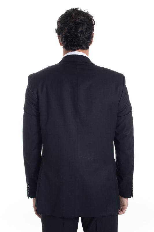 Terno Com Colete Liso Cerimônia Premium - Preto