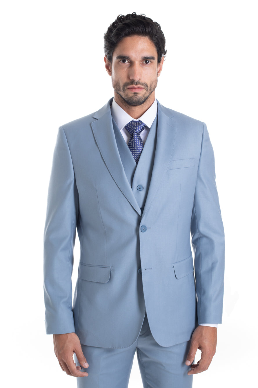 Terno Cerimônia Poliviscose - Azul Claro