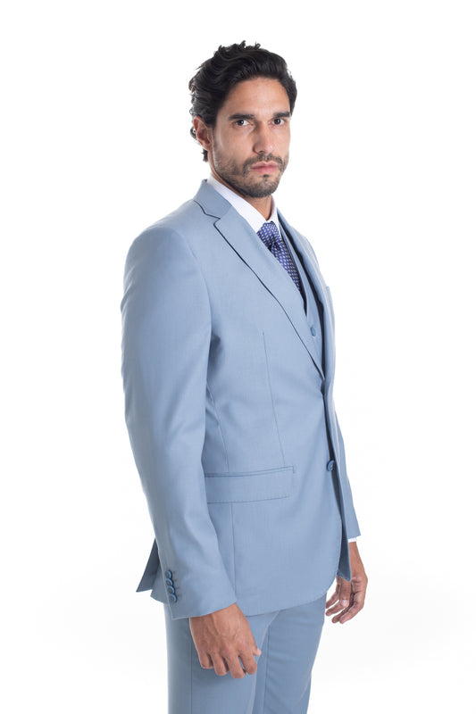 Terno Cerimônia Poliviscose - Azul Claro