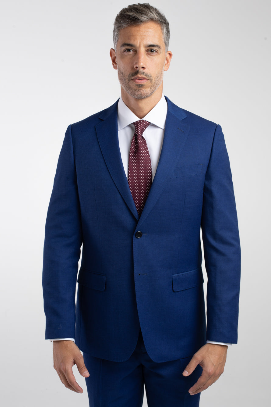 Terno 2 Botões Slim Liso Poliviscose - Royal