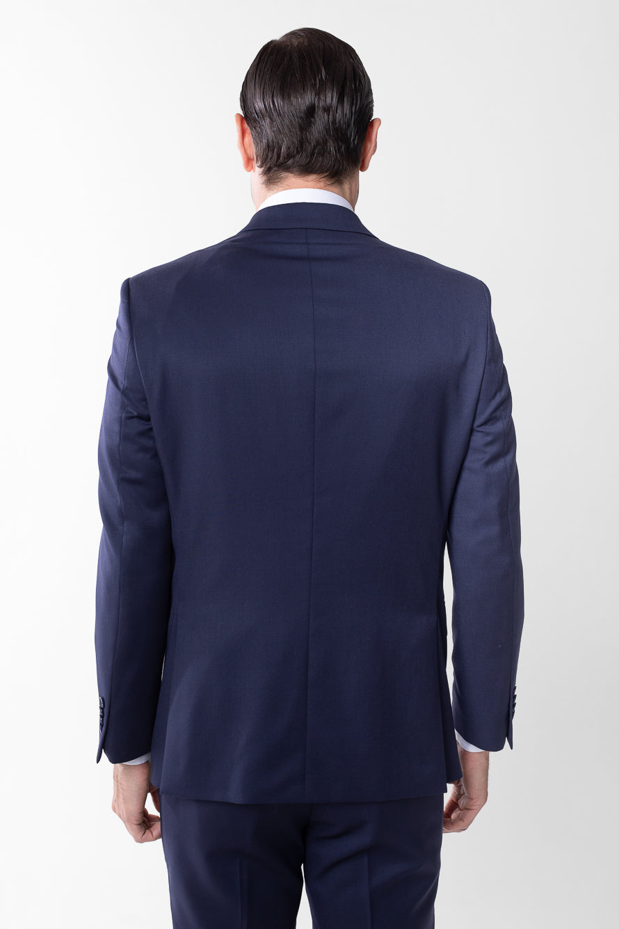 Terno Super 120 Liso Slim Bristol - Marinho
