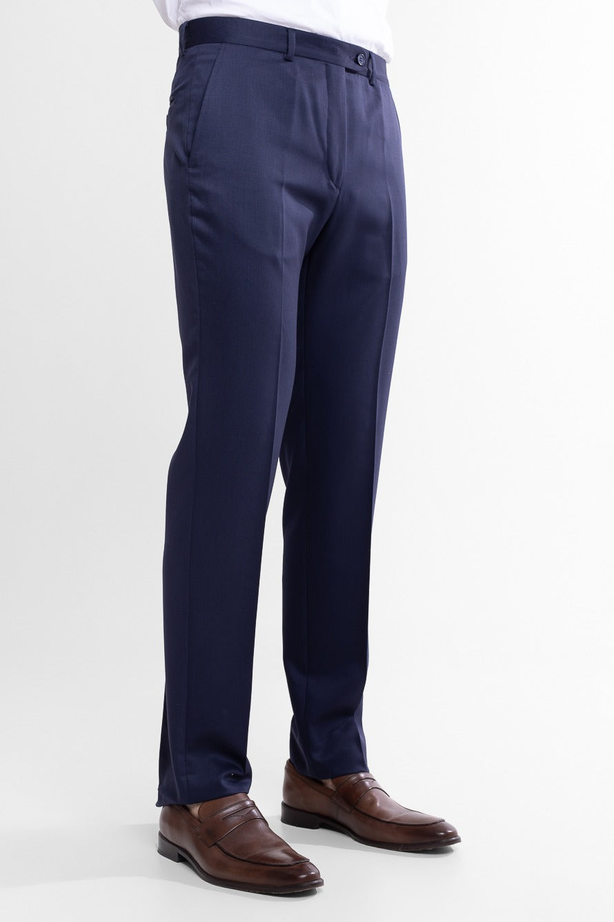 Terno Super 120 Liso Slim Bristol - Marinho