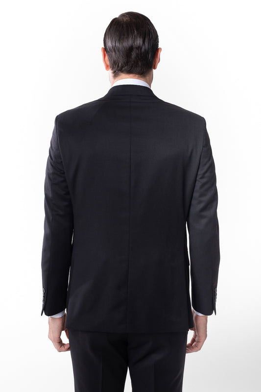 Terno Super 120 Liso Slim Bristol - Preto