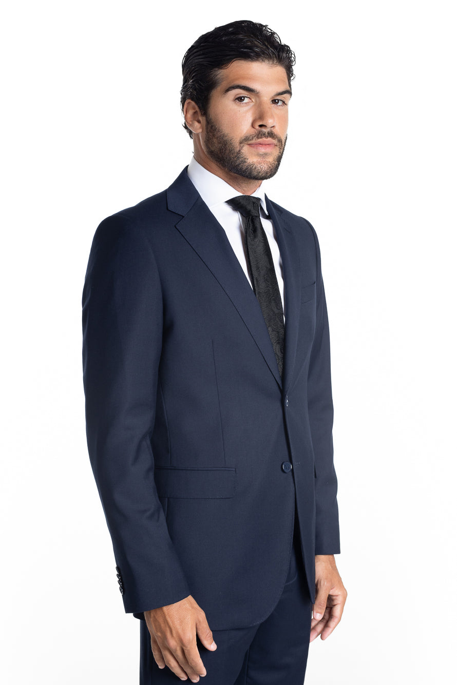 Terno Slim Liso Extra - Marinho