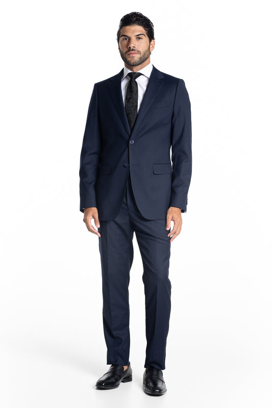 Terno Slim Liso Extra - Marinho