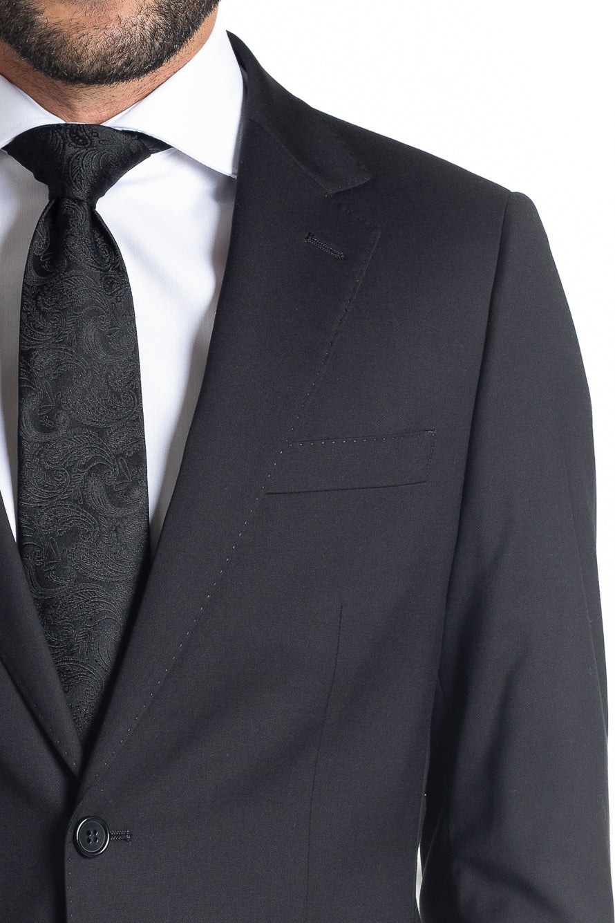 Terno Slim Liso Extra - Preto